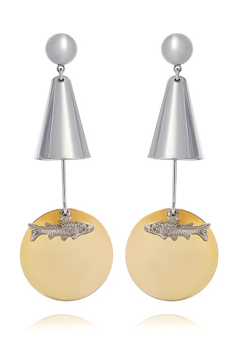 Серьги RUSHEV, цвет серебряный, арт. DO201711087 - dressone.ru