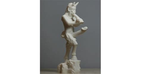 Pan Greek Nude God Of Nature Faunus Phallus Penis Cast Alabaster Statue Sculpture
