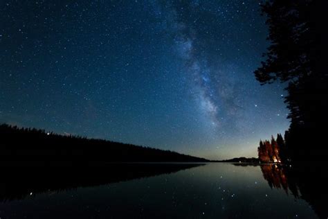 night, Night sky, Lake Wallpapers HD / Desktop and Mobile Backgrounds