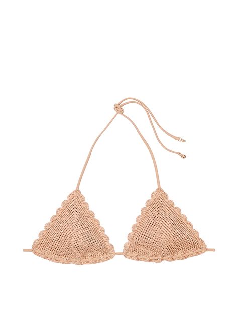 Buy Crochet Triangle Bikini Top Toasted Sugar Order Bikini Top Online Victoria S Secret Us