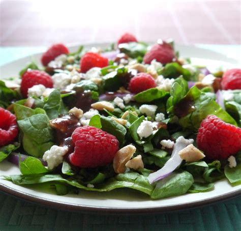 Raspberry and Spinach Salad