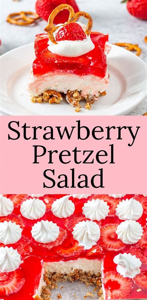 Strawberry Pretzel Salad Pear Tree Kitchen