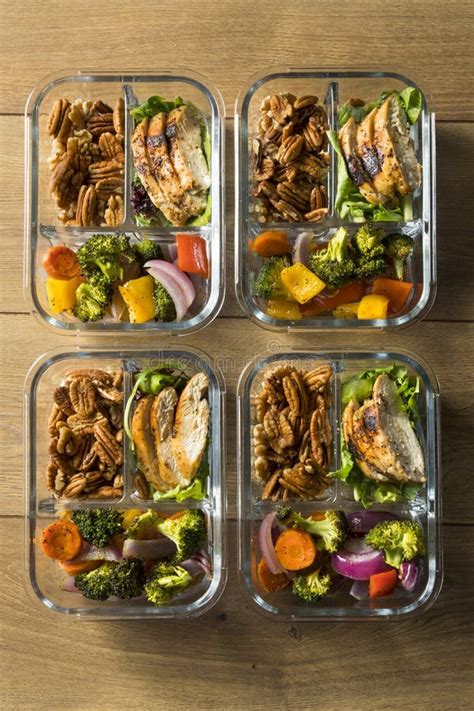 Homemade Keto Chicken Meal Prep Stock Photo Image Of Preparation