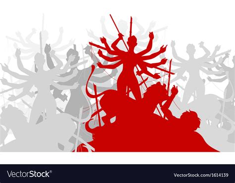 Durga puja Royalty Free Vector Image - VectorStock