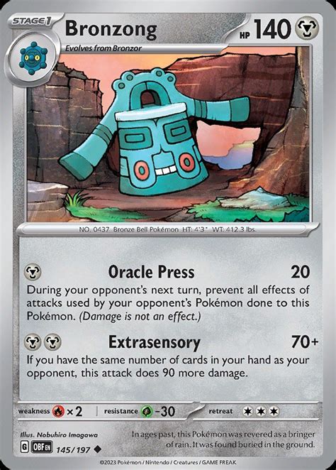 Bronzong sv3 145 | Pokemon TCG POK Cards