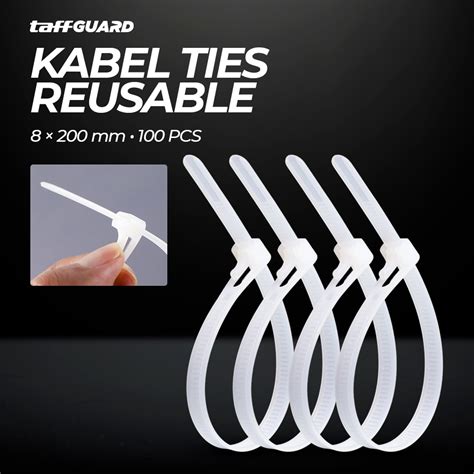 taffguard kabel ties cable organizer reusable xmm  pcs nl