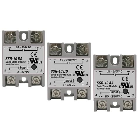 SSR-25AA SSR-40AA SSR 10A 25A 40A 60A 80A 100A Solid State Relay Module ...