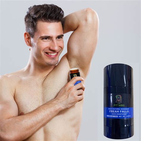 Vrorvz 60ml Men's Natural Deodorant with Arrowroot Charcoal,All Day