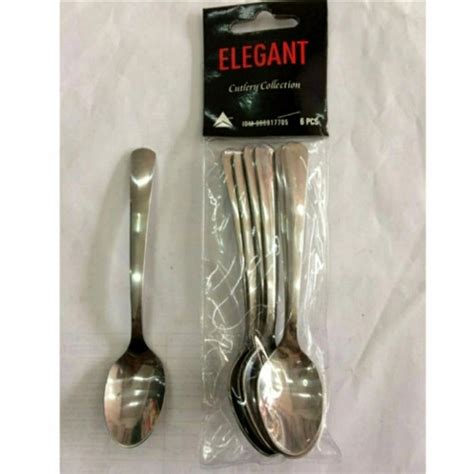 Jual Sendok Teh Elegant Original Tea Spoon Stainless Isi 6 Pcs