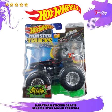Promo Hot Wheels Monster Trucks Batman Tv Series Batmobile Hitam M Diskon Di Seller