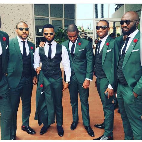 Kimono K On Instagram Green Suits 3piece Groomsmen