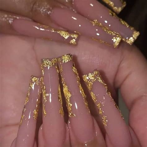 VOTACOS Press On Nails Long Coffin Fake Nails Nude False Nails With