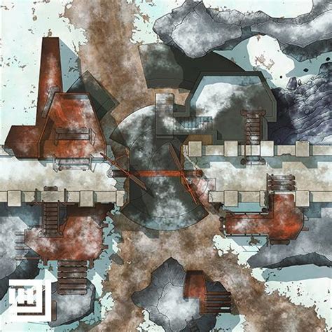 Ruin City Gates Battlemap Roll20 Marketplace Digital Goods For Online Tabletop Gaming