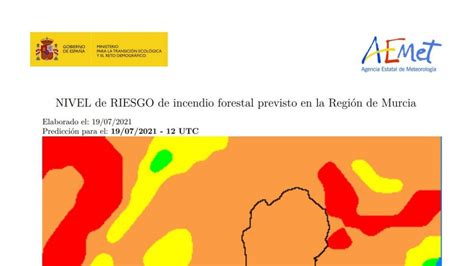 El Nivel De Riesgo De Incendio Forestal Previsto Para Este Lunes Es Muy