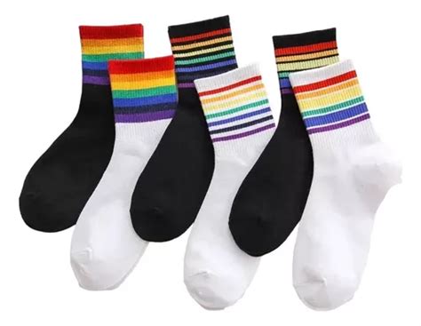 Calcetas Arcoíris Pride Queer Lgbtqia Gay Pares MercadoLibre