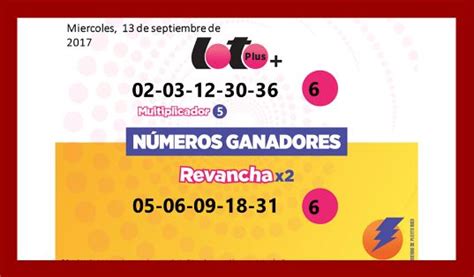 Loto de Puerto Rico numeros ganadores Miercoles 13-9-2017 ~ Loterias ...