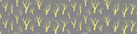 Naked Trees Seamless Pattern Stock Illustration Illustration Of Trunk Abstract