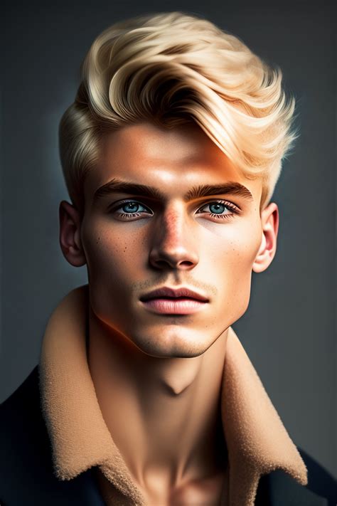 Lexica Years Old Blonde Man No Background