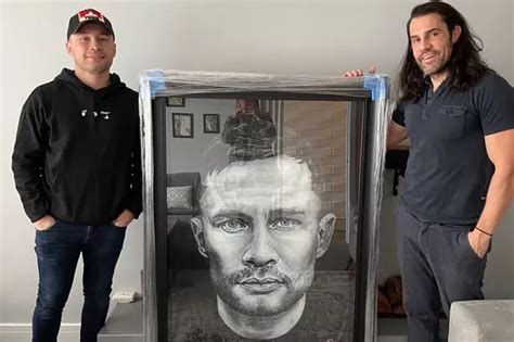 Bangor Artist Stunned As Carl Frampton Stops By To Pick Up Epic