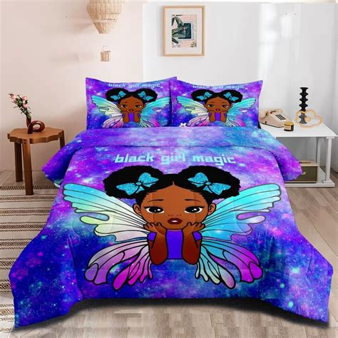 Grat Tioc Black Girl Magic Comforter Set Twin Sizeblack Girl Bedding Setafrican