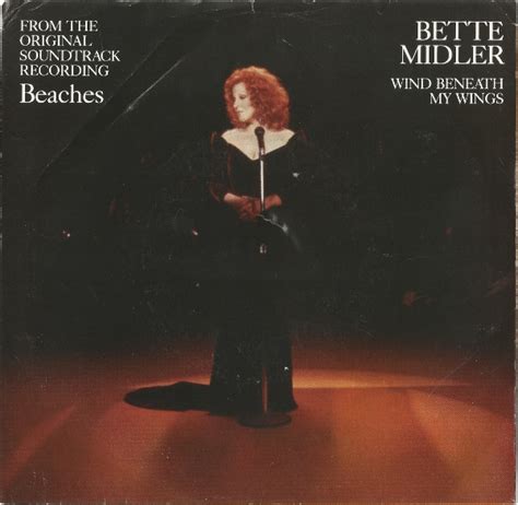 Bette Midler – Wind Beneath My Wings (1989, Picture Sleeve, Vinyl ...