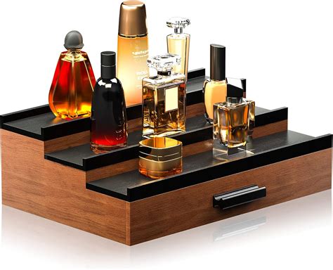 Sephyroth Wooden Cologne Organizer For Men Tier Of Elevated Cologne