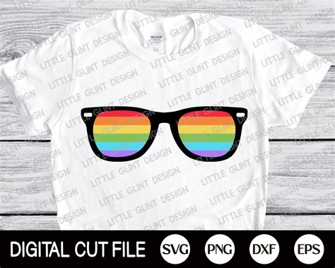Gay Pride Svg Rainbow Glasses Svg Pride Png LGBTQ Svg Etsy