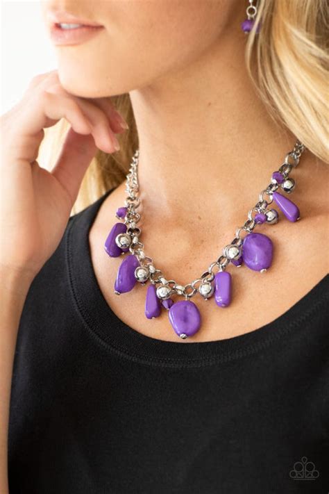 Paparazzi Grand Canyon Grotto Purple Necklace Flawlesstb