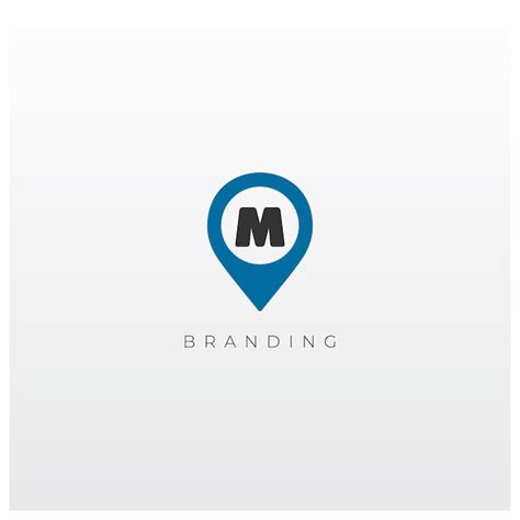 Premium Vector | A blue and black logo for a brand called m.