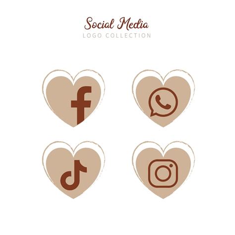 Colección De Logotipos De Redes Sociales Con El Vector De Facebook