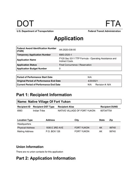 Fillable Online Fy Sec Ttp Formula Operating Assistance And