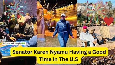 Senator Karen Nyamu Having A Good Time In The U S Karennyamu Samidoh