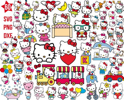 Hello Kitty svg, Hello Kitty png, Hello Kitty dxf, Hello Kitty cricut ...