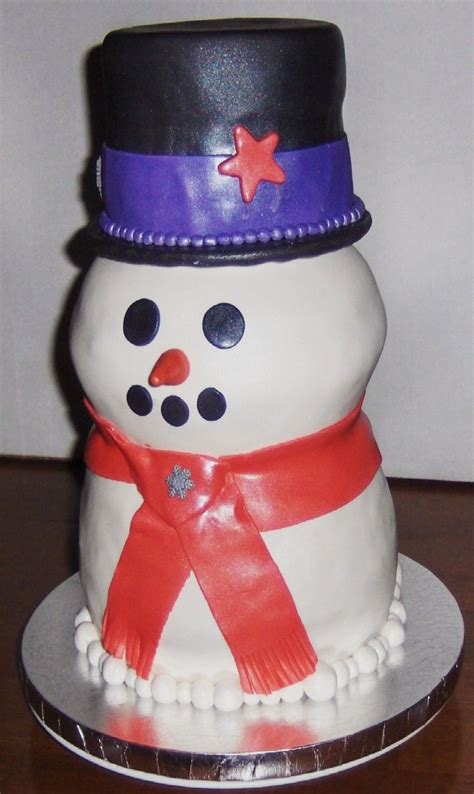 Snowman Birthday Cake - CakeCentral.com