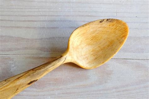 Wooden Spoon Handmade Wooden Spoon Spalted Maple Spoon Etsy