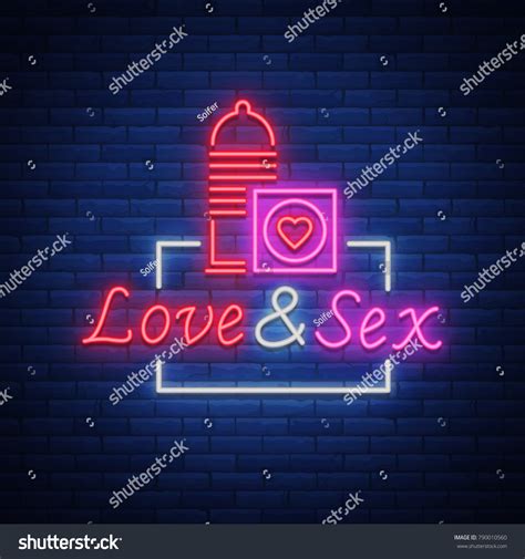 Sex Shop Neon Sign Logo Illustration Stock Illustration Shutterstock