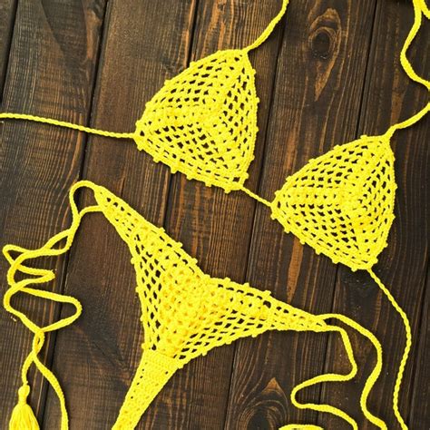 Extreme Micro Bikini Crochet Etsy