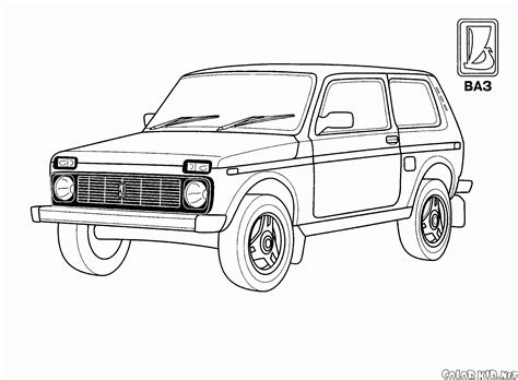 Раскраска - Универсальный внедорожник