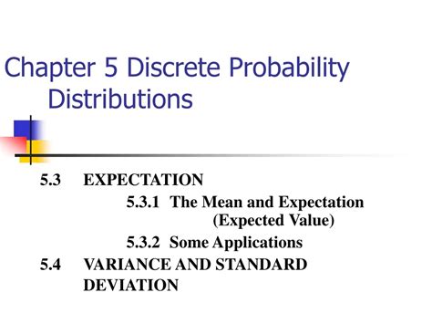 Ppt Chapter 5 Discrete Probability Distributions Powerpoint