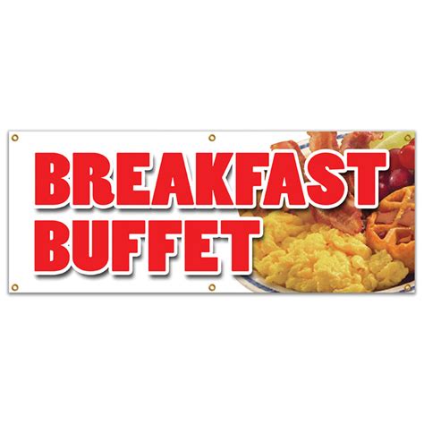 Signmission Breakfast Buffet Banner Sign Wayfair