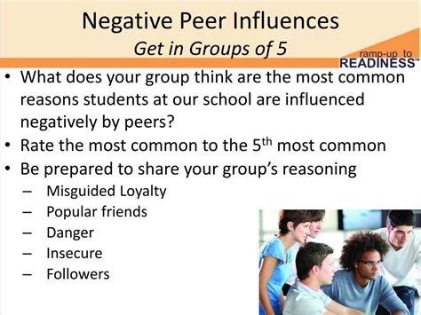 peer relationships positive  negative peer influences