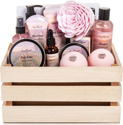 Spa T Baskets For Women Luxury Bath Set With Lavender