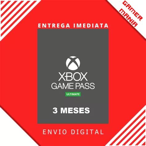 Xbox Game Pass Ultimate 3 Meses Brasil Cartão Presente Parcelamento