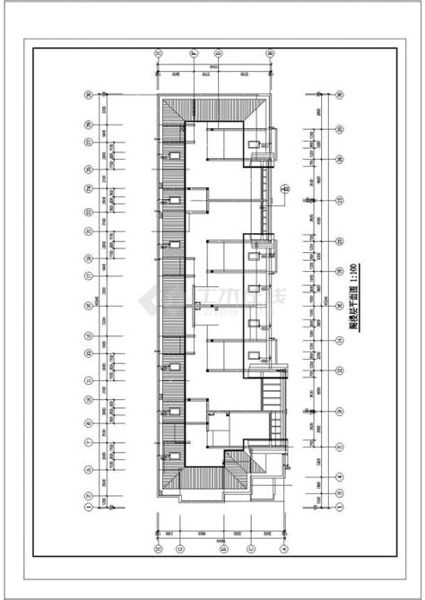 常州市某小区6阁楼层砖混结构住宅楼全套建筑设计cad图纸（三套方案）住宅小区土木在线