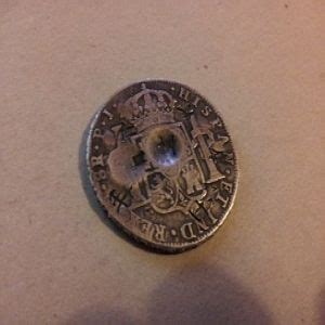 8 Reales de Carlos IV México 1808 con resellos chinos autenticos