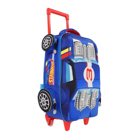 Mochila con Ruedas Keepack Hot Wheels Automóvil Azul Eléctrico DelSol