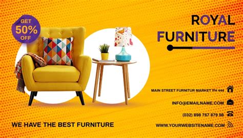 Furniture Business Card Template Postermywall