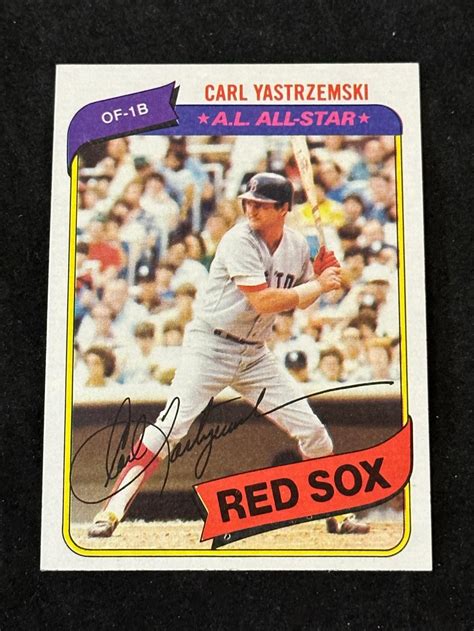 Lot Topps Carl Yastrzemski Hof