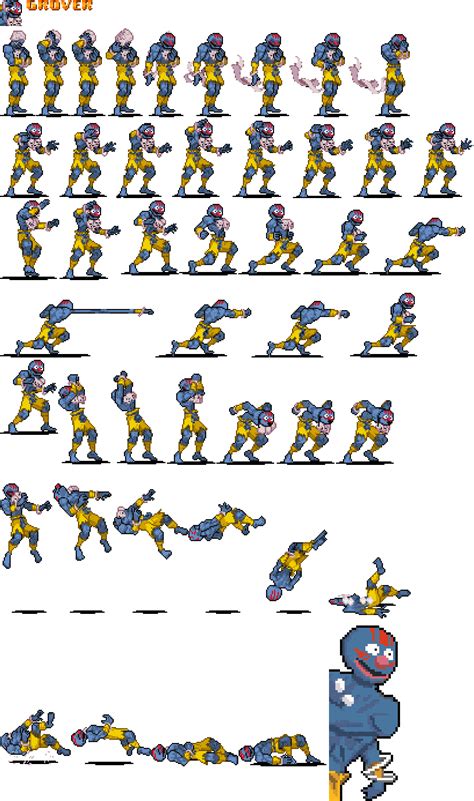 Browser Games Sesame Street Fighter Grover The Spriters Resource