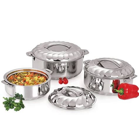 Hot Pot Casserole Insulated Food Warmer Large 3 Piece Global Houseware